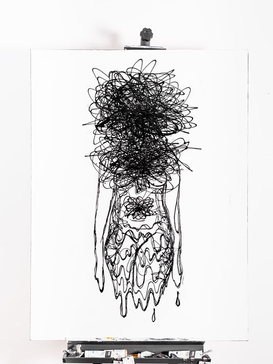 Anxiety - Mixed Media Original