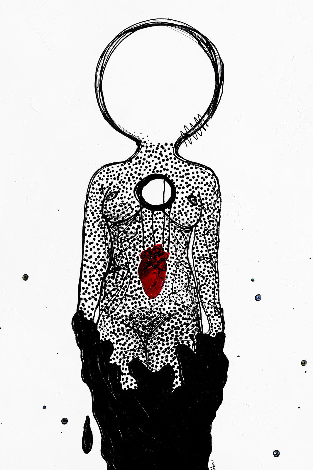 Fear - Mixed Media Original