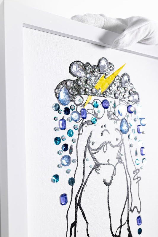 Sadness Study Mixed Media Original