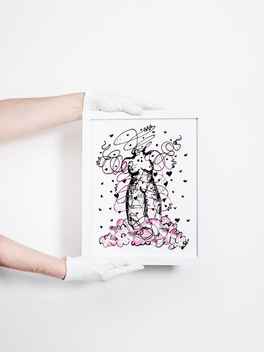 Love Study Mixed Media Original