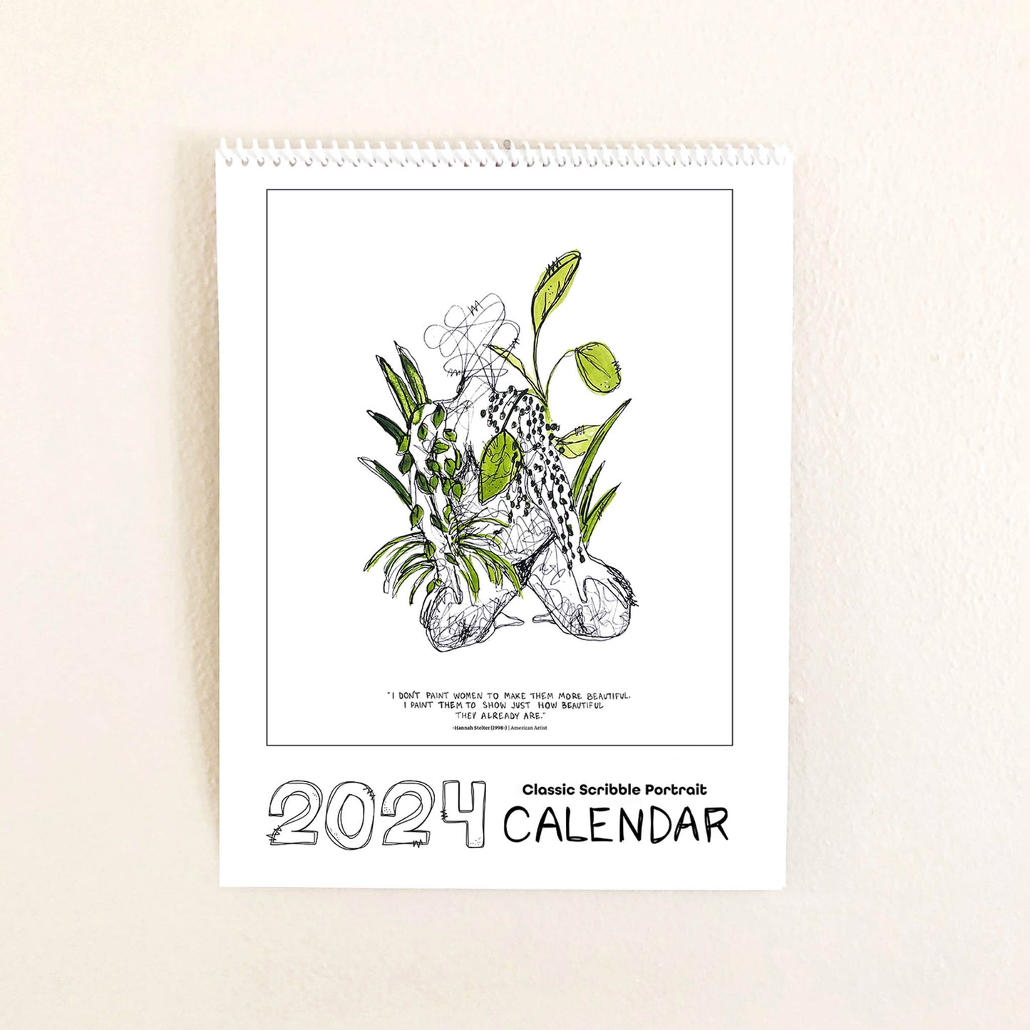 2024 Classic Scribble Human Calendar
