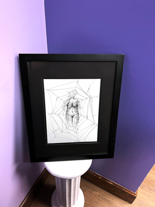 "Bone Naked" Framed Original