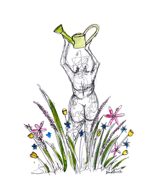 "Garden Bliss" Framed Original