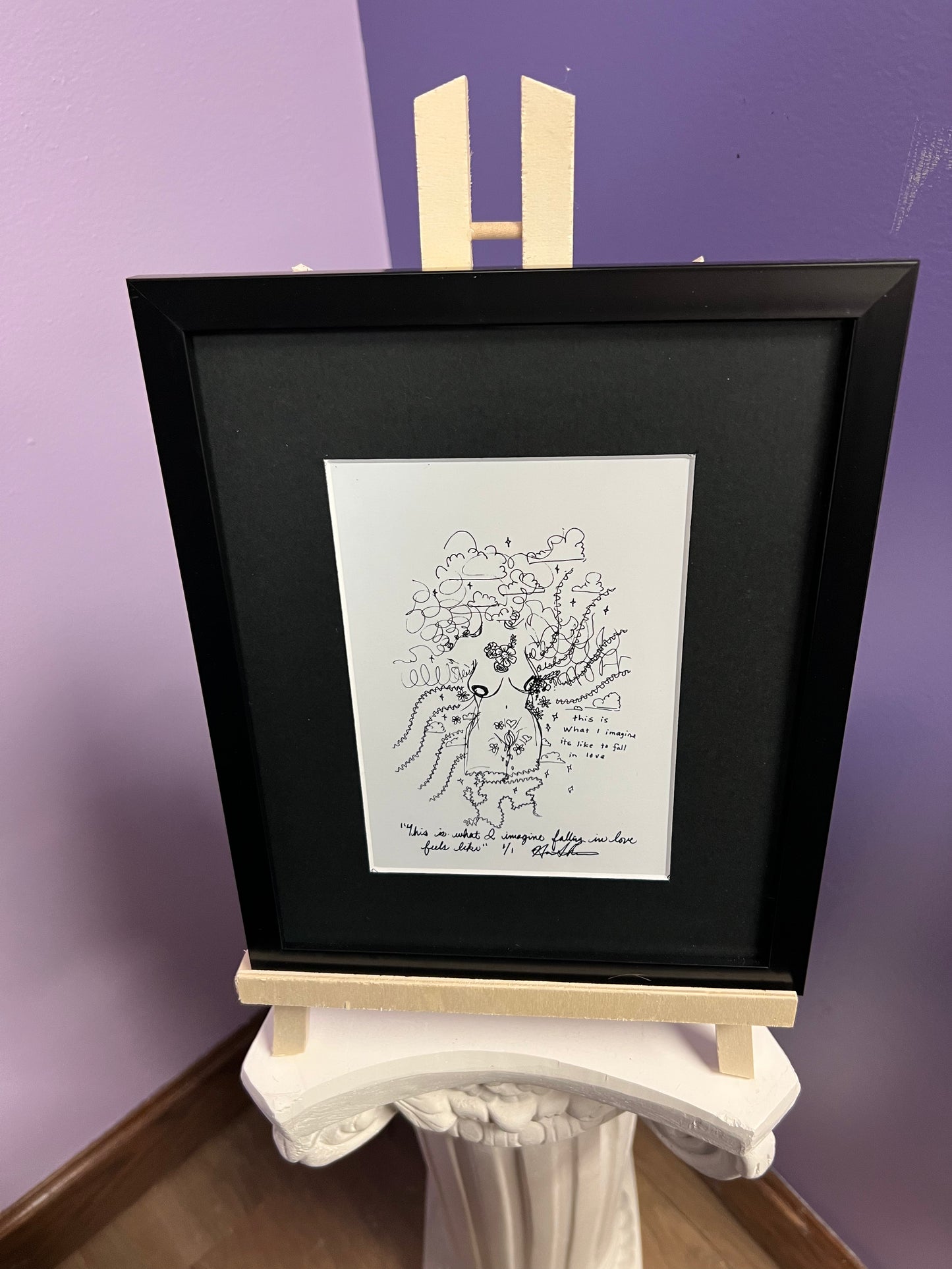 "This Is What I Imagine Falling In Love Looks Like" 1/1 Limited Edition Print
