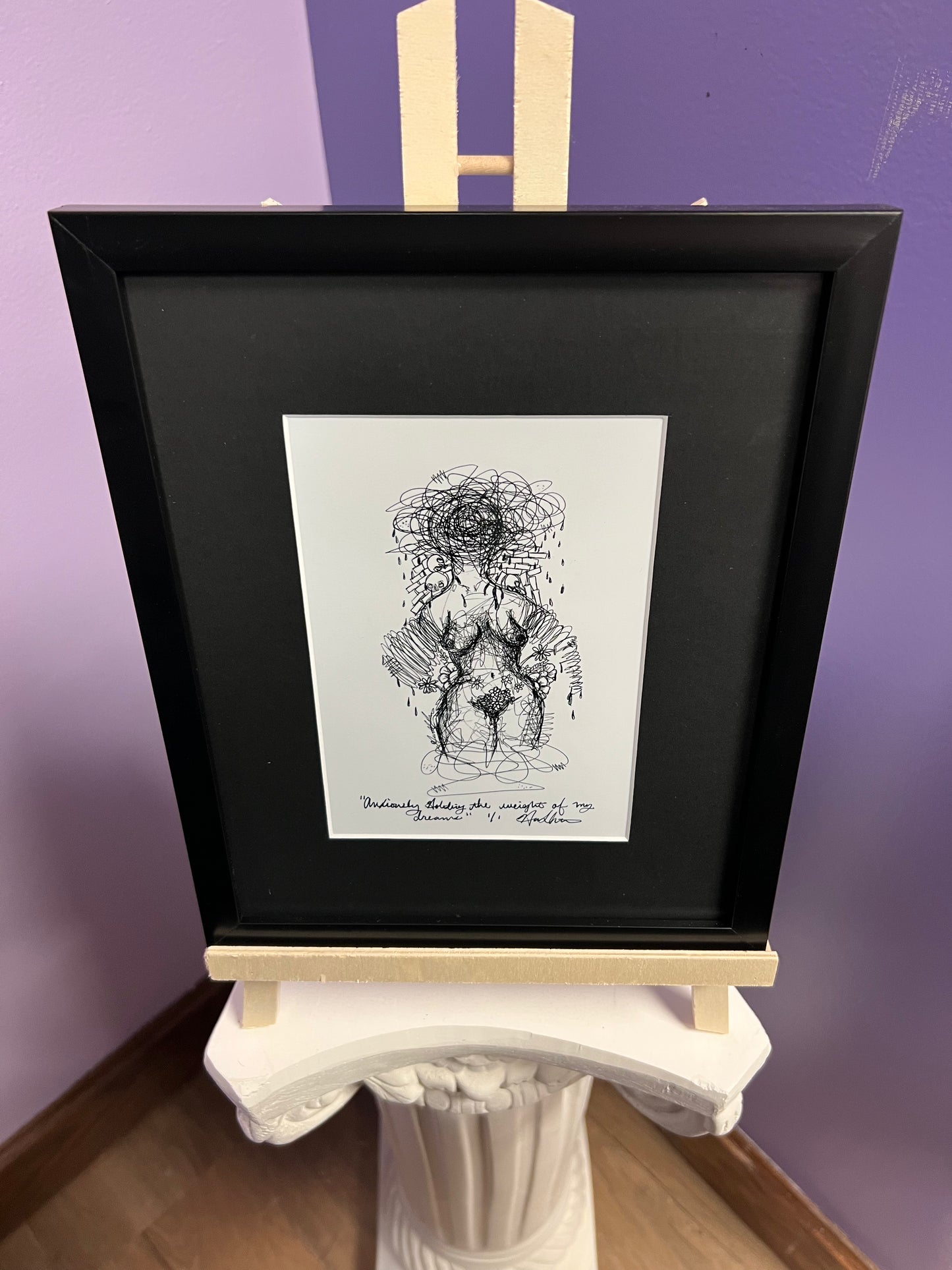 "Anxiously Holding The Weight Of My Dreams" 1/1 Limited Edition Print