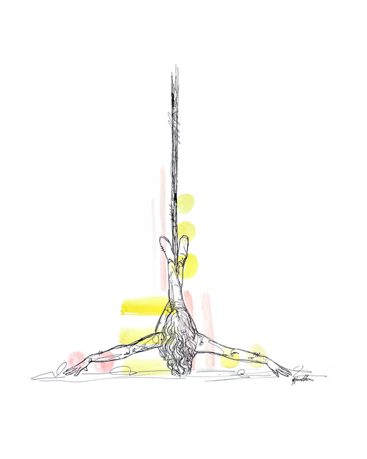 "Lady Glitter Sparkles - Floor Pose" Limited Edition Print