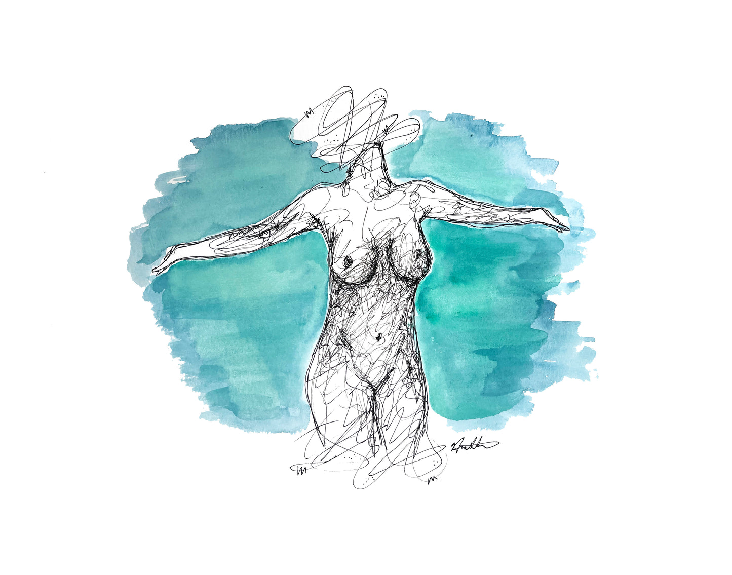 "Ocean Goddess" Framed Original