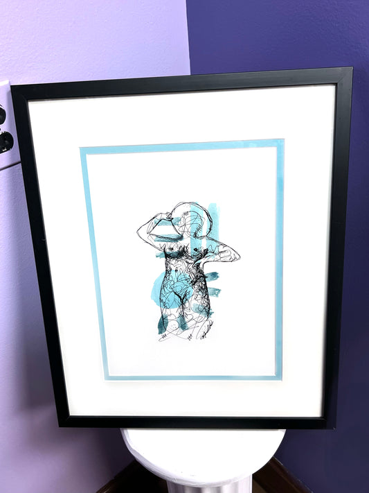 "Athiete" Framed Original