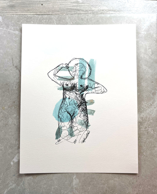 "Athiete" Framed Original