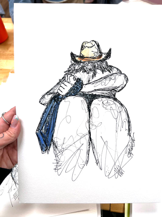 "Bandana Bondage" Unframed Original