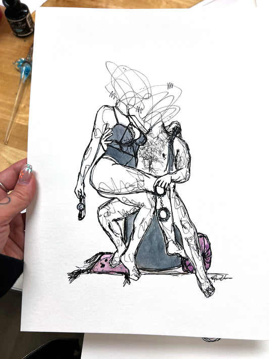 "A Little Kinky" Unframed Original