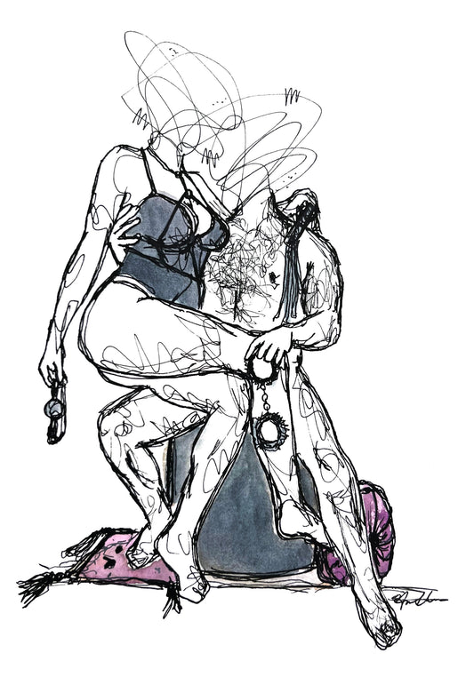 "A Little Kinky" Unframed Original