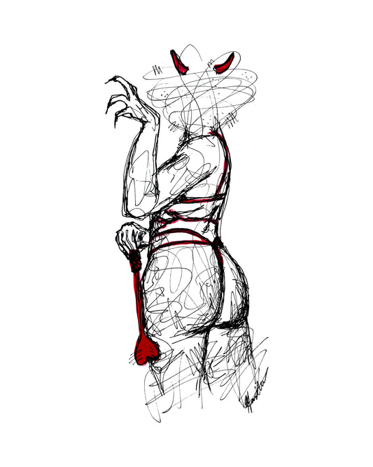 "Devil wears Lingerie" Limited Edition Print