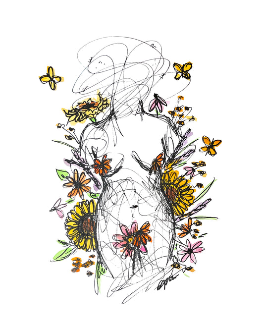 "Surrounding Myself With Happy" Limited Edition Print