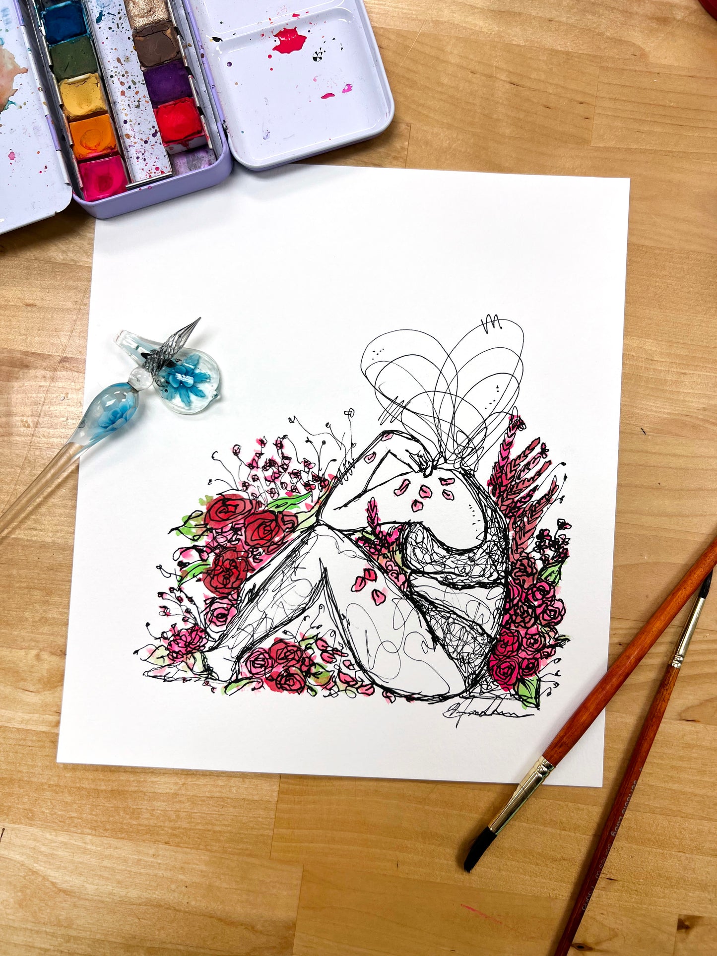 "Lorelina" Unframed Original