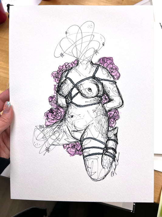 "Bound" Unframed Original