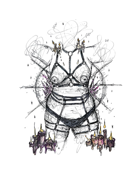 "Wax Play and Witchy Shit" Limited Edition Print