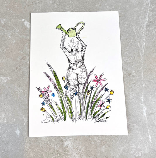 "Garden Bliss" Framed Original