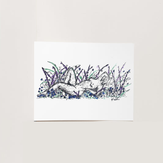 "Bed of Flowers" Open Edition Print