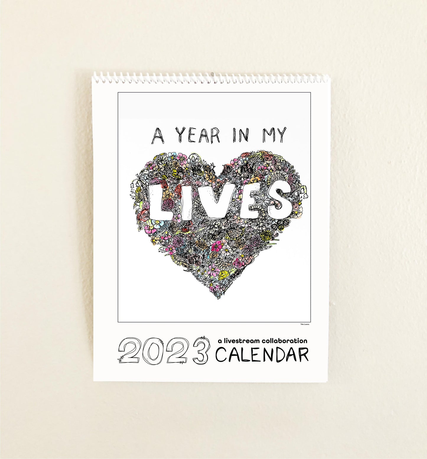 SALE A Year in My LIVES 2023 Calendar