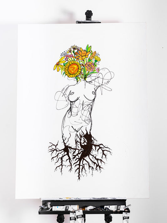 Growth - Mixed Media Original