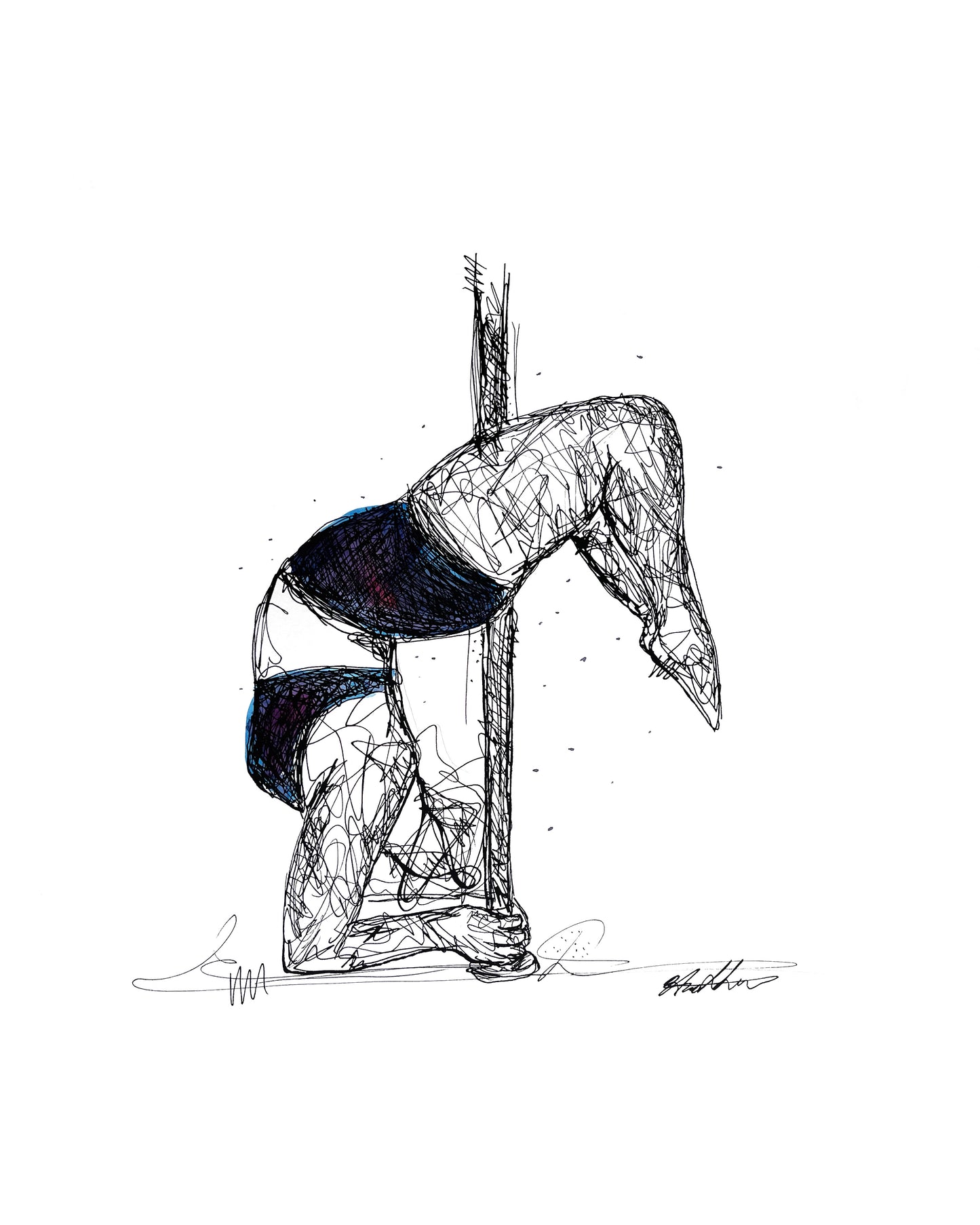 "Amphidee - Forearm Stand Variation" Limited Edition Print