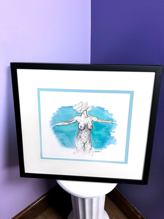"Ocean Goddess" Framed Original