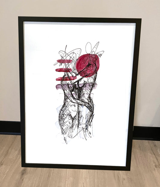 "L is for..." Framed 18"x24" Print