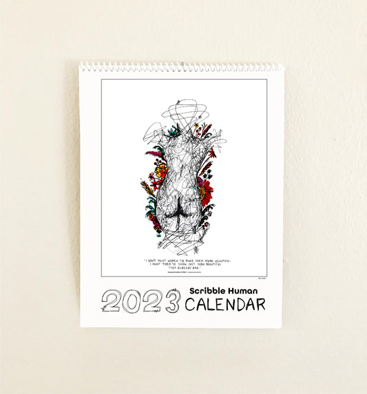 2023 Scribble Human Calendar