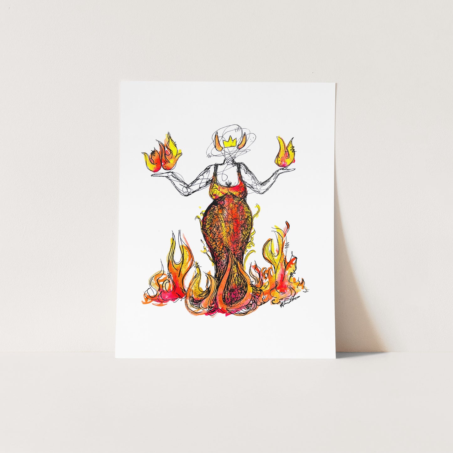"Sorceress of the Inferno" Limited Edition Print